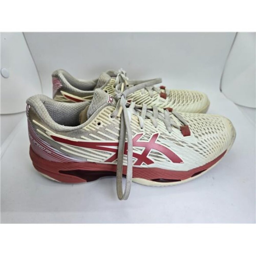 Asics Solution Speed FF 2 Tennis Shoes Women 7 White Athletic Pickleball Sneaker